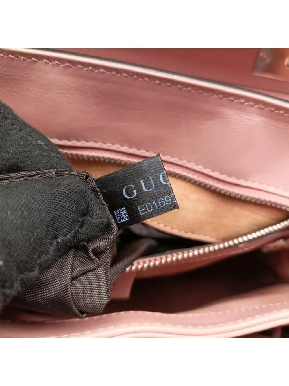Gucci Bamboo Pink Leather Handbag